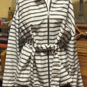 Liz Claiborne Black and White Striped Jacket